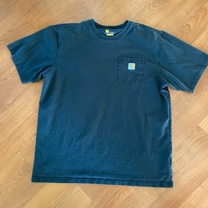 Black Carhartt pocket t shirt size XL tall